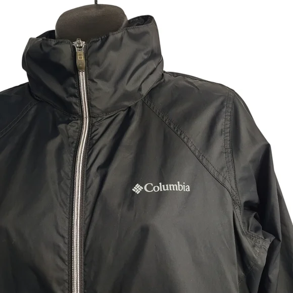 Columbia Women's Switchback Black Windbreaker Jacket Size Medium - Picture 3 of 10